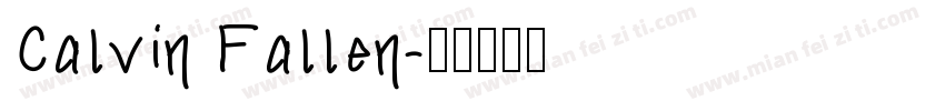 Calvin Fallen字体转换
